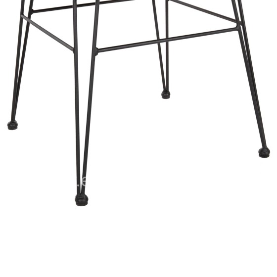 ARMCHAIR OUTDOOR ALLEGRA HM5456.11 METAL&CUSHION BLACK-WICKER BEIGE 58x61x81Hcm.