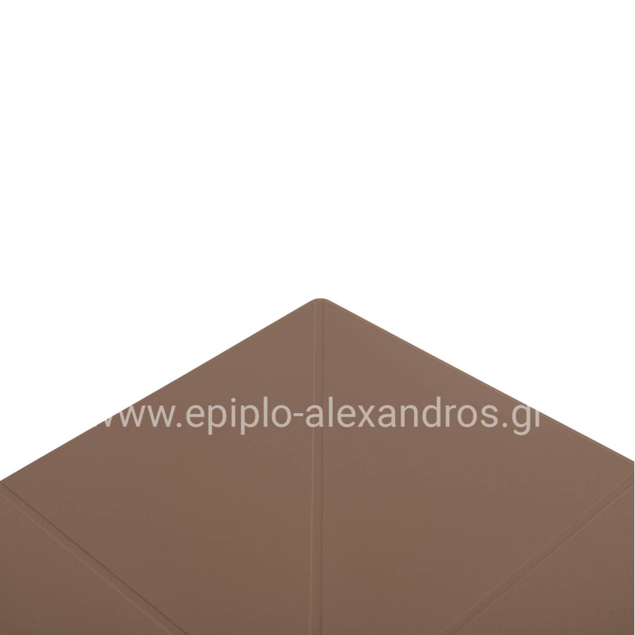 SQUARE POLYPROPYLENE TABLE TERRIN HM6125.14 CAPPUCCINO 60x60x75Hcm.