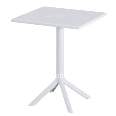 SQUARE POLYPROPYLENE TABLE TERRIN HM6125.11 WHITE 60x60x75Hcm.