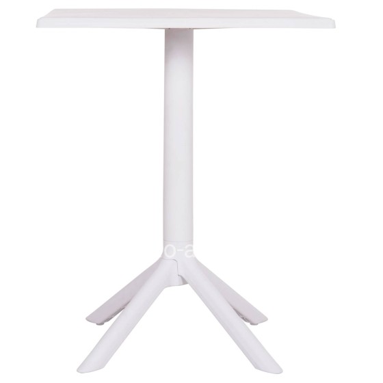 SQUARE POLYPROPYLENE TABLE TERRIN HM6125.11 WHITE 60x60x75Hcm.