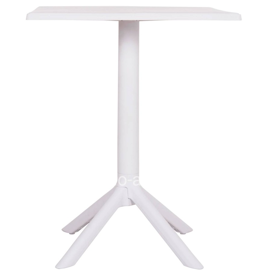 SQUARE POLYPROPYLENE TABLE TERRIN HM6125.11 WHITE 60x60x75Hcm.