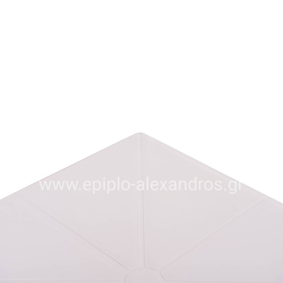 ΤΡΑΠΕΖΙ ΠΟΛΥΠΡΟΠΥΛΕΝΙΟΥ ΤΕΤΡΑΓΩΝΟ TERRIN HM6125.11 ΛΕΥΚΟ 60x60x75Υεκ.