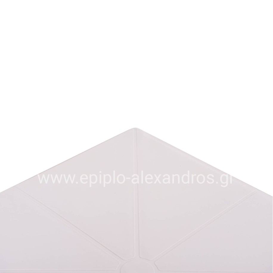 SQUARE POLYPROPYLENE TABLE TERRIN HM6125.11 WHITE 60x60x75Hcm.