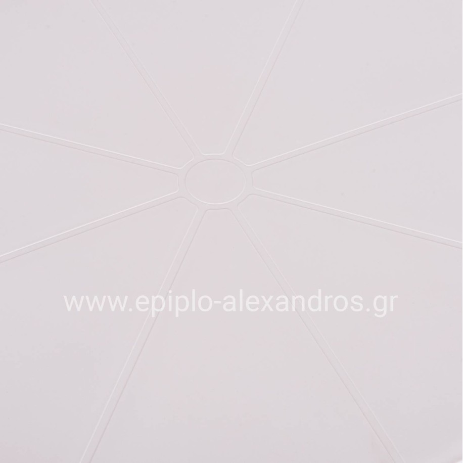 SQUARE POLYPROPYLENE TABLE TERRIN HM6125.11 WHITE 60x60x75Hcm.