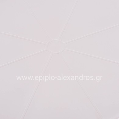 SQUARE POLYPROPYLENE TABLE TERRIN HM6125.11 WHITE 60x60x75Hcm.