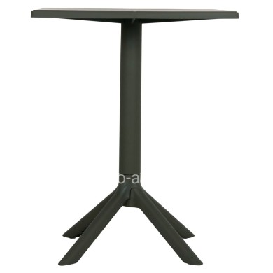 SQUARE POLYPROPYLENE TABLE TERRIN HM6125.15 DARK OLIVE 60x60x75Hcm.