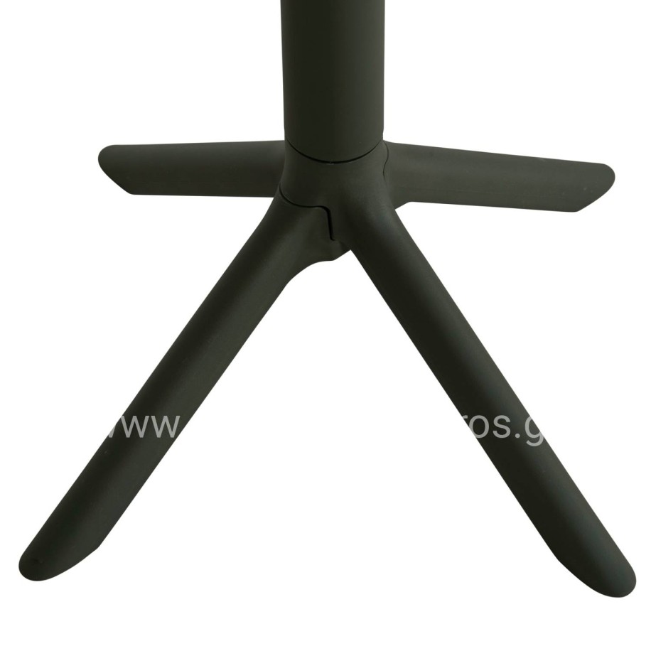 SQUARE POLYPROPYLENE TABLE TERRIN HM6125.15 DARK OLIVE 60x60x75Hcm.