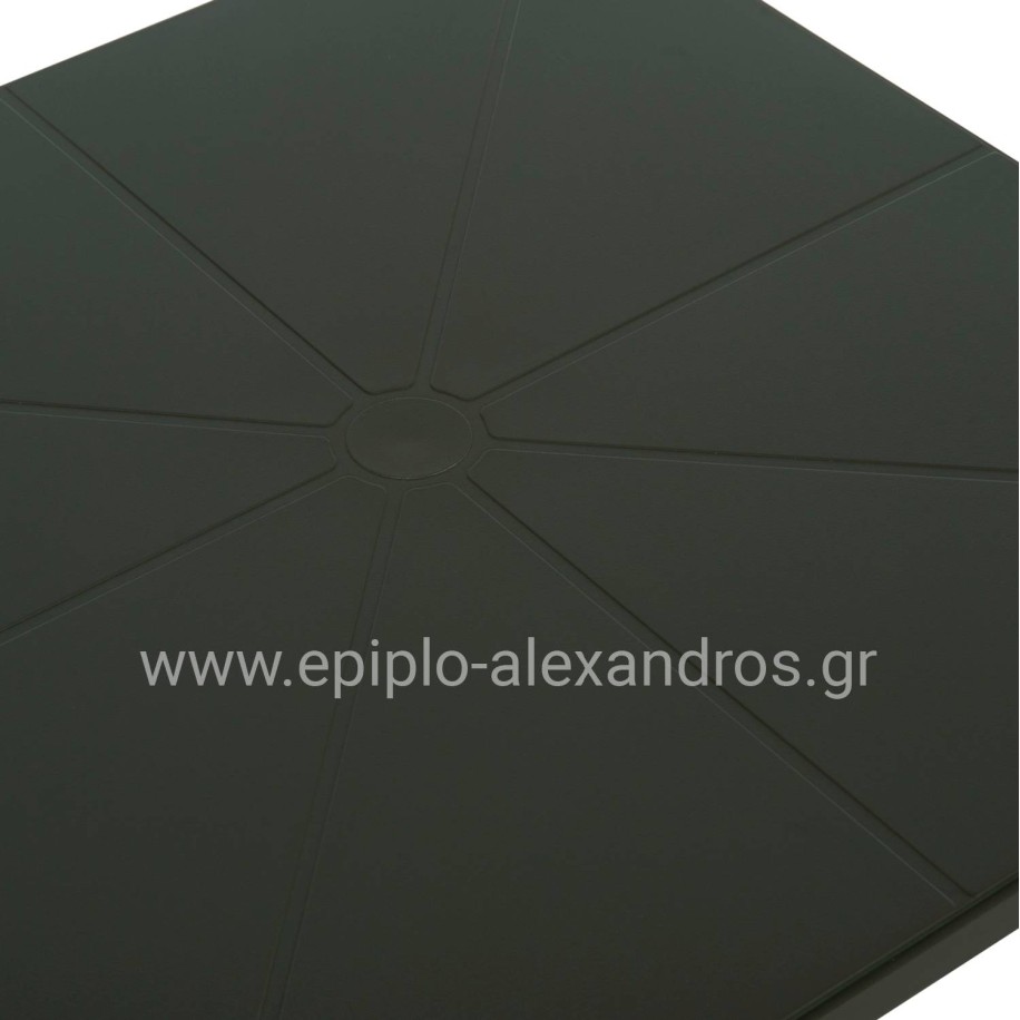 ΤΡΑΠΕΖΙ ΠΟΛΥΠΡΟΠΥΛΕΝΙΟΥ ΤΕΤΡΑΓΩΝΟ TERRIN HM6125.15 DARK OLIVE 60x60x75Υεκ.