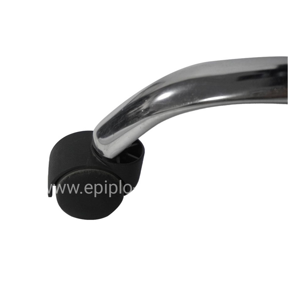 OFFICE CHAIR OCTAVIUS HM1202 BLACK PVC & NYLON- CHROMED METAL BASE 63x73x129Hcm.