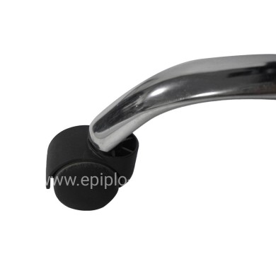 ΚΑΡΕΚΛΑ ΓΡΑΦΕΙΟΥ OCTAVIUS HM1202 ΜΑΥΡΟ PVC & NYLON-ΜΕΤΑΛ.ΧΡΩΜΙΟ ΒΑΣΗ 63x73x129Υεκ