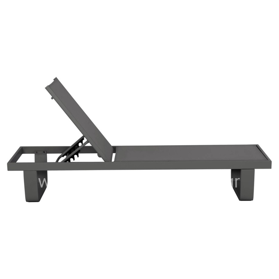 ΞΑΠΛΩΣΤΡΑ ΑΛΟΥΜΙΝΙΟΥ ΜΕ ΥΦΑΣΜΑ TESLIN RICKON HM6292.01 ΣΕ ΓΚΡΙ 198x61,5x97Υεκ.