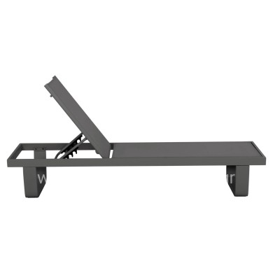 ΞΑΠΛΩΣΤΡΑ ΑΛΟΥΜΙΝΙΟΥ ΜΕ ΥΦΑΣΜΑ TESLIN RICKON HM6292.01 ΣΕ ΓΚΡΙ 198x61,5x97Υεκ.