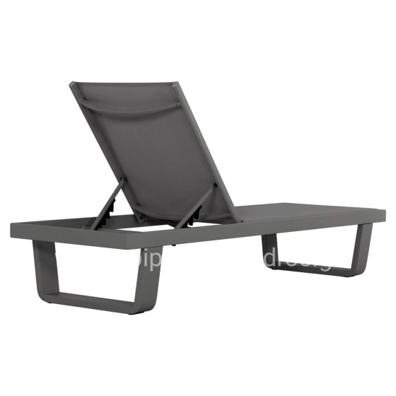 ΞΑΠΛΩΣΤΡΑ ΑΛΟΥΜΙΝΙΟΥ ΜΕ ΥΦΑΣΜΑ TESLIN RICKON HM6292.01 ΣΕ ΓΚΡΙ 198x61,5x97Υεκ.