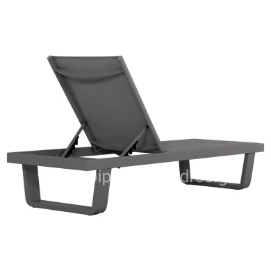 ΞΑΠΛΩΣΤΡΑ ΑΛΟΥΜΙΝΙΟΥ ΜΕ ΥΦΑΣΜΑ TESLIN RICKON HM6292.01 ΣΕ ΓΚΡΙ 198x61,5x97Υεκ.