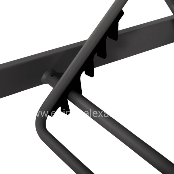 ΞΑΠΛΩΣΤΡΑ ΑΛΟΥΜΙΝΙΟΥ ΜΕ ΥΦΑΣΜΑ TESLIN RICKON HM6292.01 ΣΕ ΓΚΡΙ 198x61,5x97Υεκ.