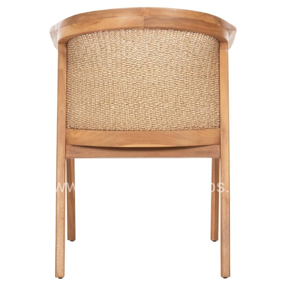 DINING CHAIR RENLY HM18239 TEAK WOOD IN NATURAL-VIRO ROPE 60x59x82Hcm