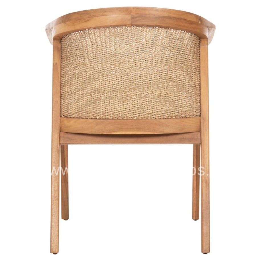 DINING CHAIR RENLY HM18239 TEAK WOOD IN NATURAL-VIRO ROPE 60x59x82Hcm
