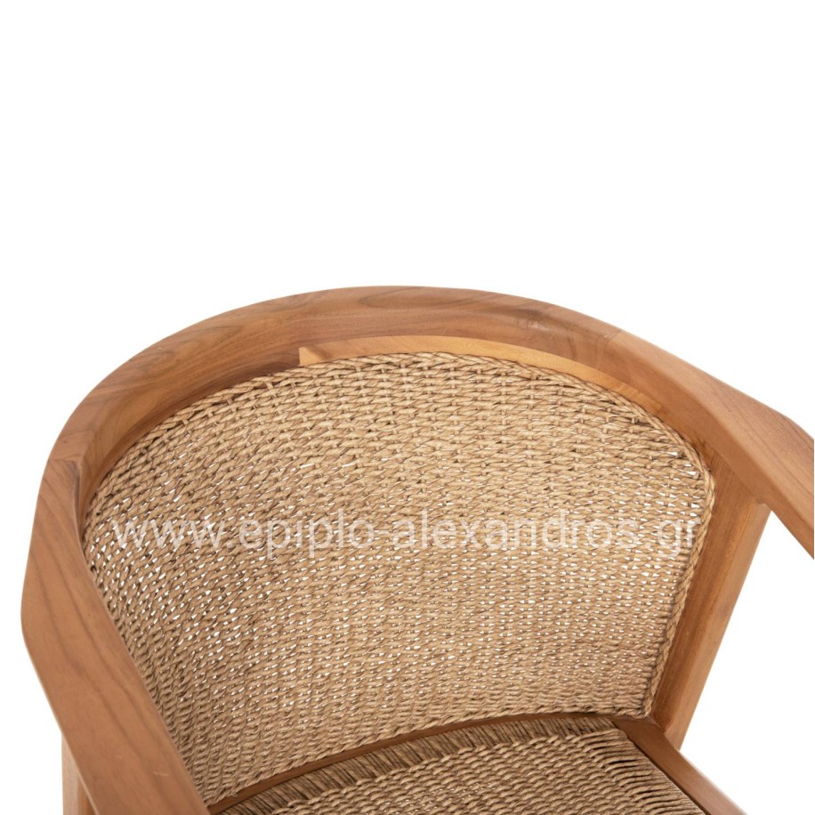 DINING CHAIR RENLY HM18239 TEAK WOOD IN NATURAL-VIRO ROPE 60x59x82Hcm