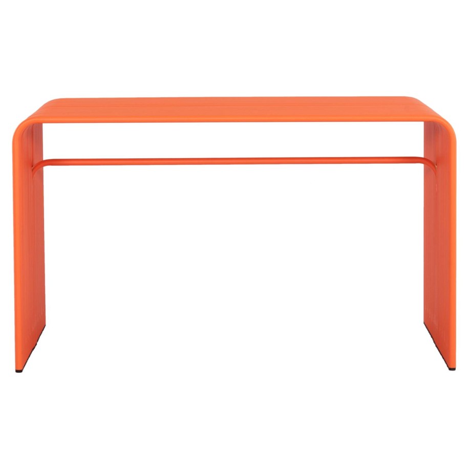 DINING TABLE SERIES INTREPID HM6330.09 ALUMINUM IN ORANGE 121x70x70Hcm.