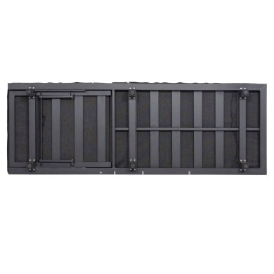 PROFESSIONAL SUNLOUNGER JESSIE HM10714.03 DARK GREY ALUMINUM & CUSHION 200x71x79Hcm.