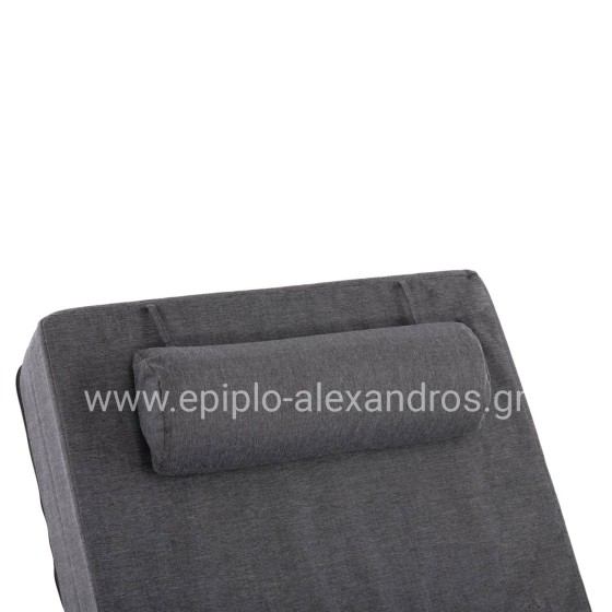 PROFESSIONAL SUNLOUNGER JESSIE HM10714.03 DARK GREY ALUMINUM & CUSHION 200x71x79Hcm.
