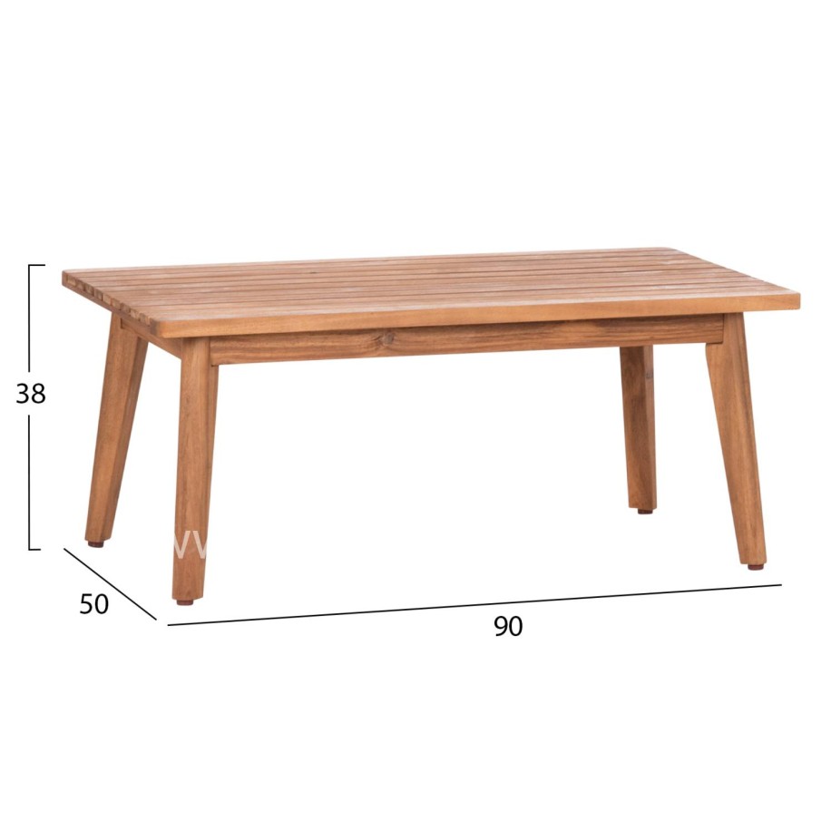 ΣΕΤ ΣΑΛΟΝΙ ΕΞ.ΧΩΡΟΥ 4ΤΜΧ FRANKY HM6231 ΞΥΛΟ ΑΚΑΚΙΑΣ-ΜΕΤΑΛΛΟ-ΣΧΟΙΝΙ