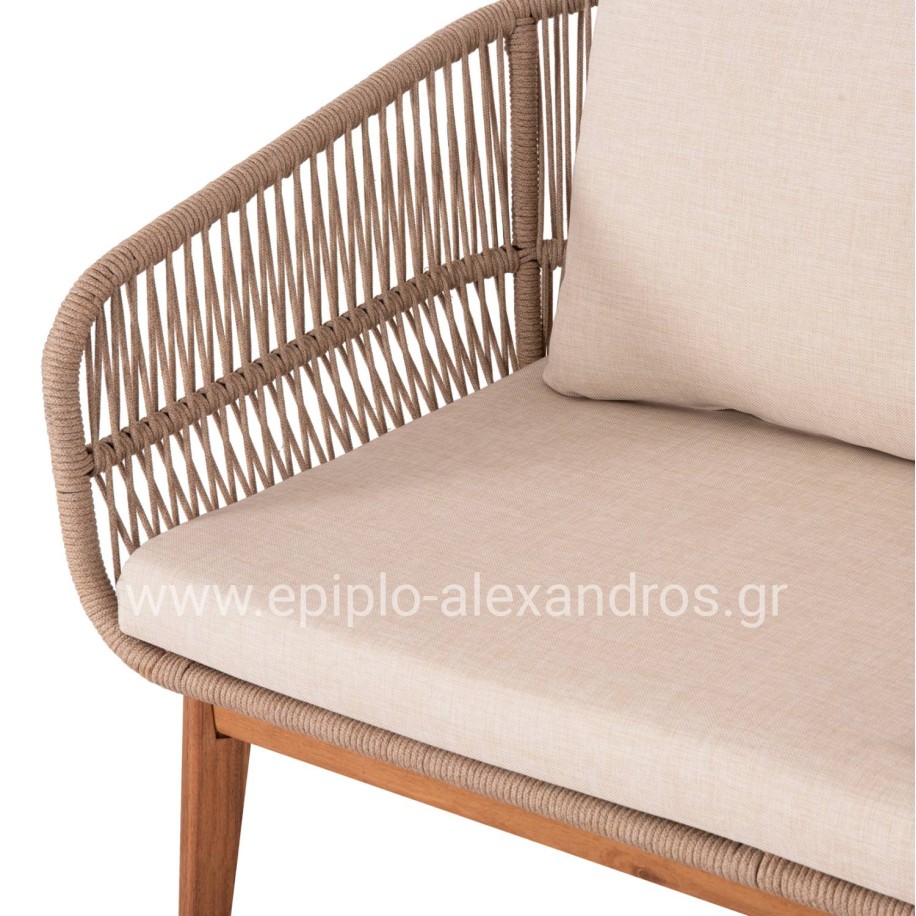 ΣΕΤ ΣΑΛΟΝΙ ΕΞ.ΧΩΡΟΥ 4ΤΜΧ FRANKY HM6231 ΞΥΛΟ ΑΚΑΚΙΑΣ-ΜΕΤΑΛΛΟ-ΣΧΟΙΝΙ