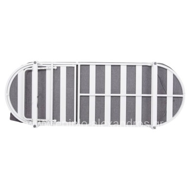 ΕΠΑΓΓΕΛΜ. ΞΑΠΛΩΣΤΡΑ MALLOW HM10715.01 ΛΕΥΚΟ ΑΛΟΥΜ.& ΓΚΡΙ ΜΑΞΙΛΑΡΙ 198x71x40,5-103Υεκ.