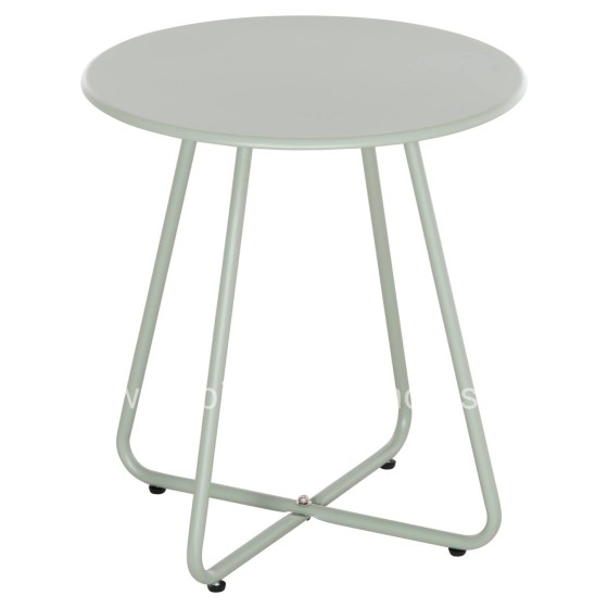 SIDE TABLE ROUND SAMMON HM6271.06 METAL IN PISTACHIO GREEN COLOR Φ45x50Hcm.