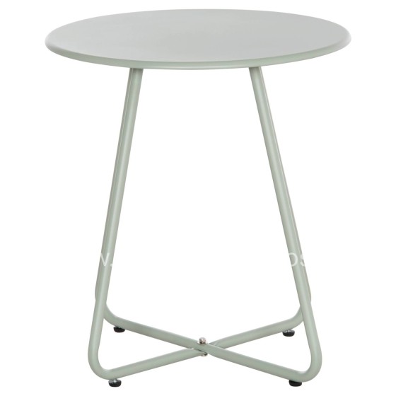 SIDE TABLE ROUND SAMMON HM6271.06 METAL IN PISTACHIO GREEN COLOR Φ45x50Hcm.