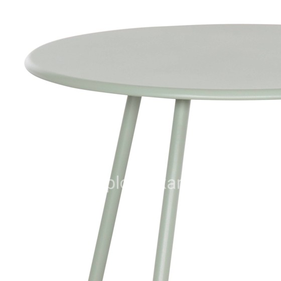 SIDE TABLE ROUND SAMMON HM6271.06 METAL IN PISTACHIO GREEN COLOR Φ45x50Hcm.