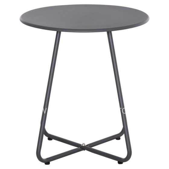 SIDE TABLE ROUND SAMMON HM6271.01 METAL IN GREY COLOR Φ45x50Hcm.