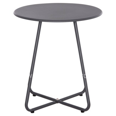 SIDE TABLE ROUND SAMMON HM6271.01 METAL IN GREY COLOR Φ45x50Hcm.