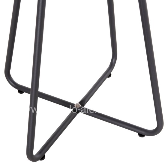 SIDE TABLE ROUND SAMMON HM6271.01 METAL IN GREY COLOR Φ45x50Hcm.