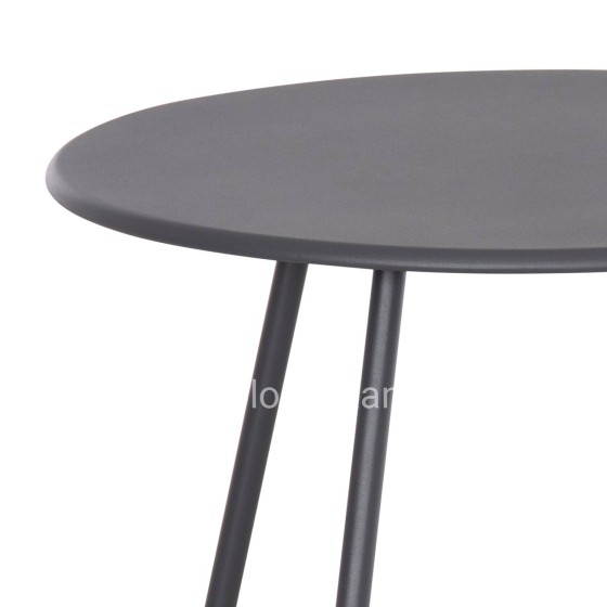 SIDE TABLE ROUND SAMMON HM6271.01 METAL IN GREY COLOR Φ45x50Hcm.