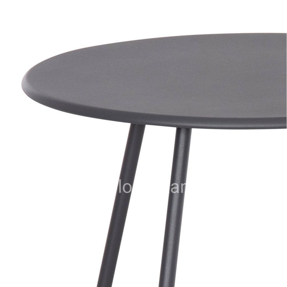 SIDE TABLE ROUND SAMMON HM6271.01 METAL IN GREY COLOR Φ45x50Hcm.