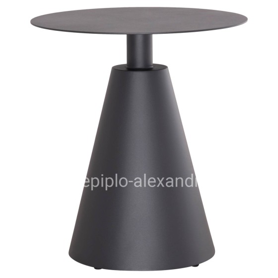 OUTDOOR ROUND SIDE TABLE SERA HM6270.01 ALUMINUM IN GREY Φ50x56Hcm.