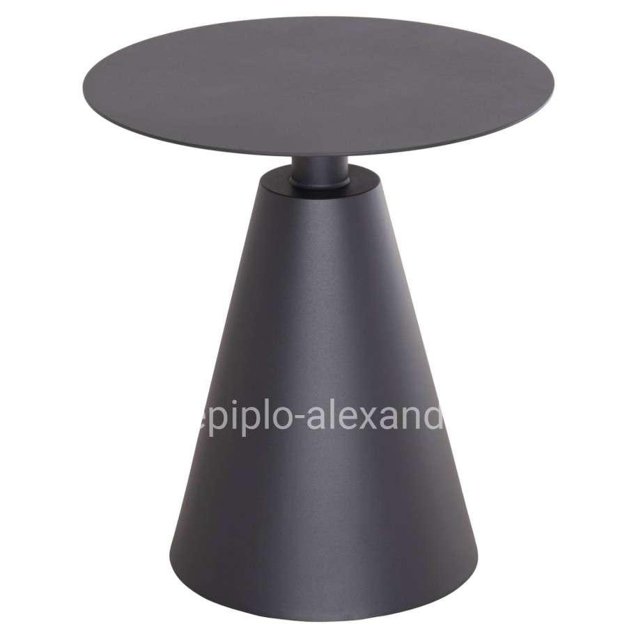 OUTDOOR ROUND SIDE TABLE SERA HM6270.01 ALUMINUM IN GREY Φ50x56Hcm.