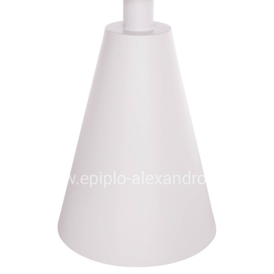 OUTDOOR ROUND SIDE TABLE SERA HM6270.02 ALUMINUM IN WHITE Φ50x56Hcm.