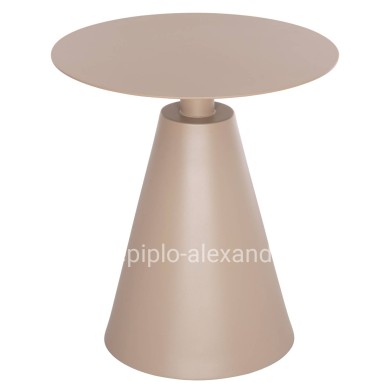 OUTDOOR ROUND SIDE TABLE SERA HM6270.03 ALUMINUM IN CAPPUCCINO COLOR Φ50x56Hcm.