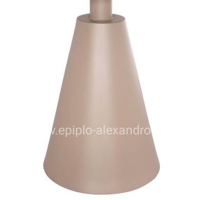 OUTDOOR ROUND SIDE TABLE SERA HM6270.03 ALUMINUM IN CAPPUCCINO COLOR Φ50x56Hcm.