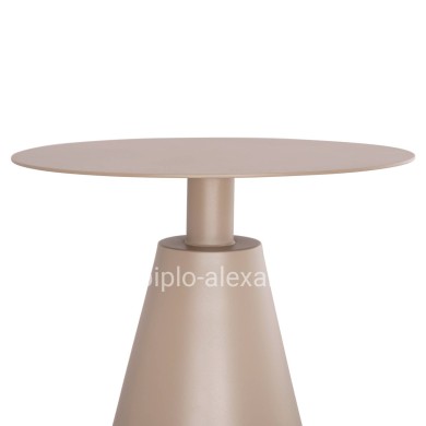 OUTDOOR ROUND SIDE TABLE SERA HM6270.03 ALUMINUM IN CAPPUCCINO COLOR Φ50x56Hcm.