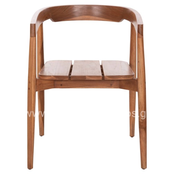 DINING ARMCHAIR ADONIS HM6938 TEAK WOOD IN NATURAL COLOR 53x54x73Hcm.