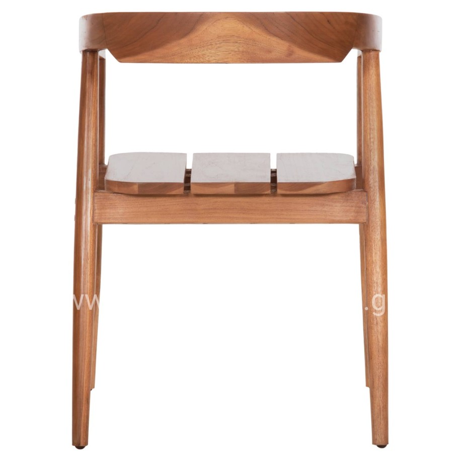 DINING ARMCHAIR ADONIS HM6938 TEAK WOOD IN NATURAL COLOR 53x54x73Hcm.