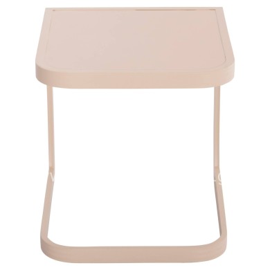 SUNBED SIDE TABLE RICKON HM6324.04 ALUMINUM IN CHAMPAGNE COLOR 45x48x49,5Hcm.