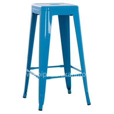 BAR STOOL MELITA-PRO HM8642.48 METAL IN BLUE 43x43x78Hcm.