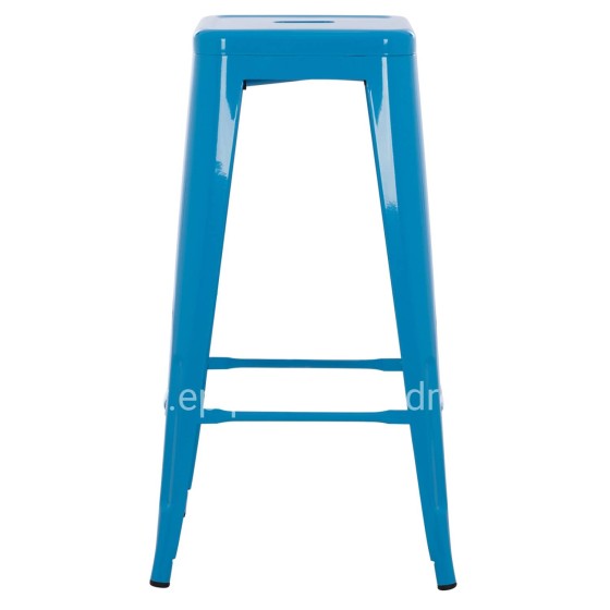 BAR STOOL MELITA-PRO HM8642.48 METAL IN BLUE 43x43x78Hcm.