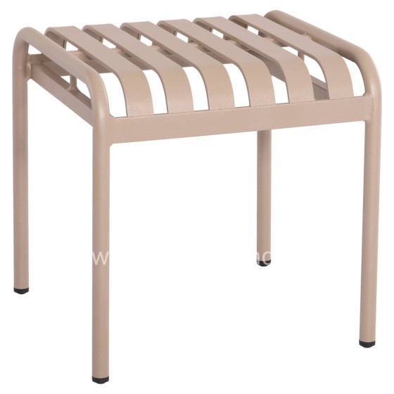ALUMINUM STOOL RACHEL HM6340.04 CHAMPAGNE COLOR 45x44x46Hcm.