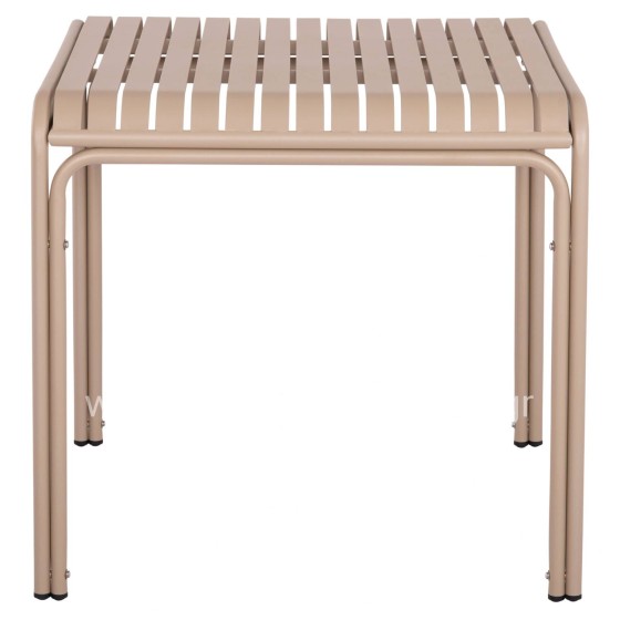 ΤΡΑΠΕΖΙ ΤΕΤΡΑΓΩΝΟ ΑΛΟΥΜΙΝΙΟΥ RACHEL HM6338.04 ΣΑΜΠΑΝΙ 80x80x76Υεκ.