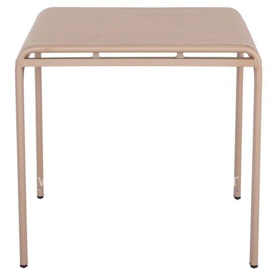 ΤΡΑΠΕΖΙ ΤΕΤΡΑΓΩΝΟ ΑΛΟΥΜΙΝΙΟΥ RACHEL HM6338.04 ΣΑΜΠΑΝΙ 80x80x76Υεκ.